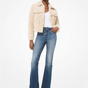 Michael Kors Faux Sherpa Trucker Jacket